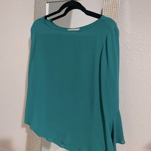 🌸 Turquoise Flowy Blouse | Effortless Chic for Work or Weekend ✨